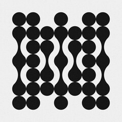 Abstract Cross Pattern Dots Logo generative computational art illustration