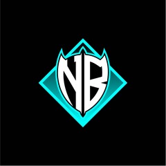 N B letter shield with square protection logo as a sweetener
