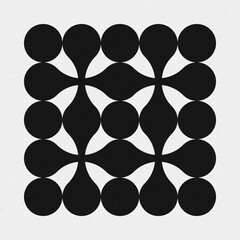 Abstract Cross Pattern Dots Logo generative computational art illustration