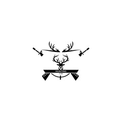 deer hunter logo type, hunter club, deer hunting, animal wildlife symbol icon