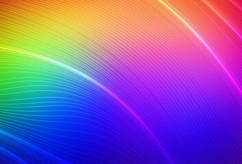 Dark Multicolor vector glossy abstract layout.