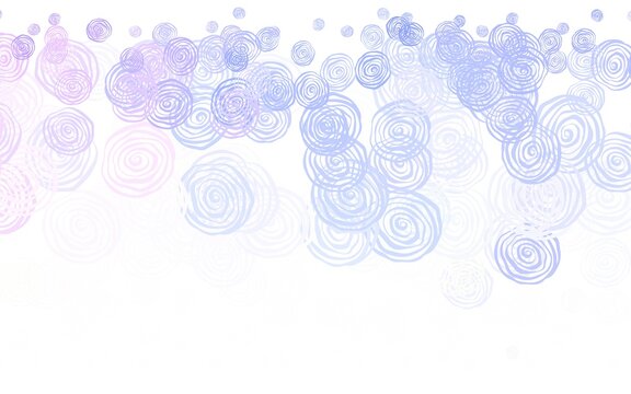 Light Pink, Blue vector natural pattern with roses.