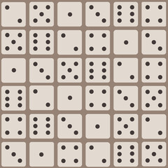 Seamless repeating pattern of dice