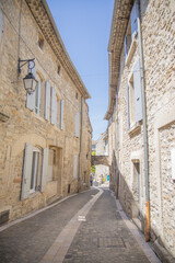 Fototapeta na wymiar Provence Drome Grignan village street