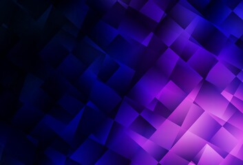 Obraz premium Dark Purple vector template with rhombus.