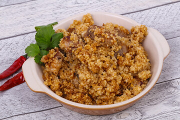 Couscous with meat