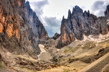 Langkofelhütte, Rifugio Vicenza, Grödner Dolomiten , Lankofel, Sassolungo