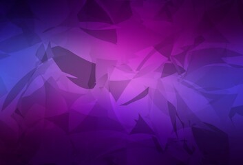 Obraz premium Light Purple, Pink vector pattern with random polygonals.