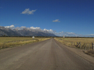 アメリカのワイオミング州のグランドティトン国立公園