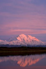 Photo sur Plexiglas Denali Mount McKinley at Sunset, Denali National Park, Alaska
