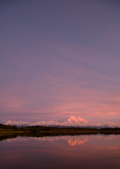 Mount McKinley at Sunset, Denali National Park, Alaska