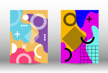 Memphis background set covers.