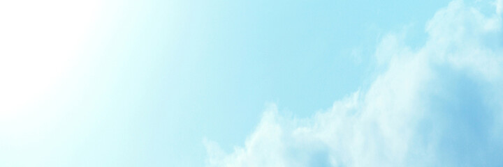 Blue sky with white cloud. The summer heaven is colorful clearing day Good weather and beautiful nature in the morning.