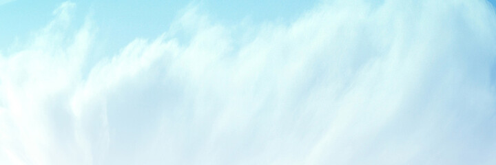 Blue sky with white cloud. The summer heaven is colorful clearing day Good weather and beautiful nature in the morning.