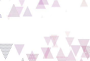 Light Pink vector backdrop with lines, circles.