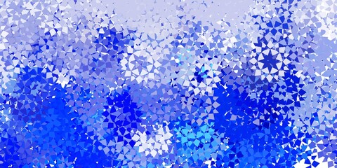 Light blue vector texture with triangular style.