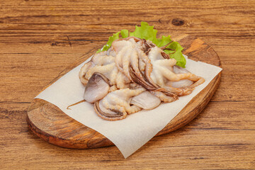 Raw seafood - octopus for cooking
