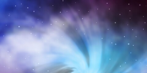 Fototapeta premium Light Blue, Red vector background with colorful stars. Colorful illustration in abstract style with gradient stars. Pattern for wrapping gifts.