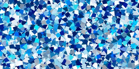Light blue vector backdrop with lines, triangles.