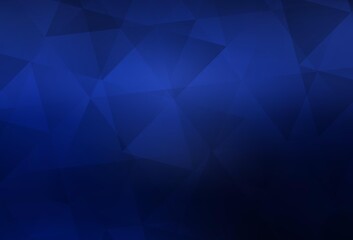 Fototapeta premium Dark BLUE vector abstract mosaic pattern.