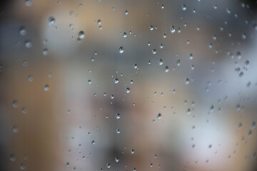 raindrops on window