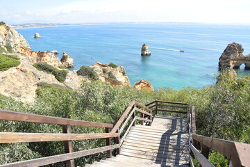 Naklejka premium Praia do Camilo, algarve, portugal