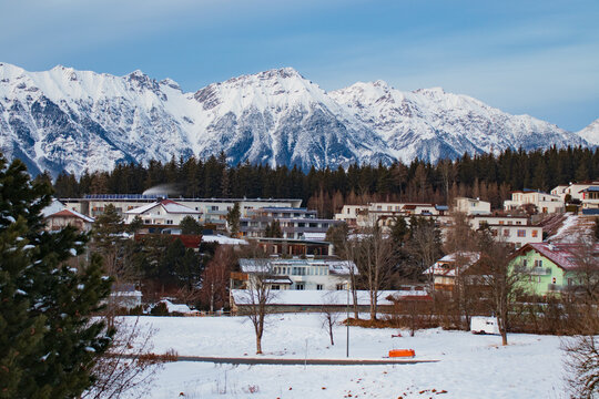 ski resort in the mountains