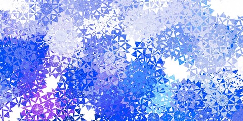Light blue vector background with christmas snowflakes.