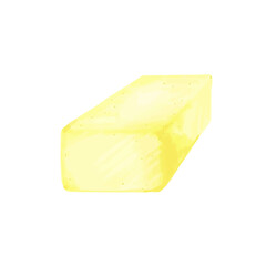 stick of butter in vector illustration