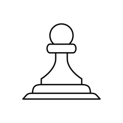 Chess , strategy icon suitable for info graphics, websites and print media and interfaces. Line vector icon.