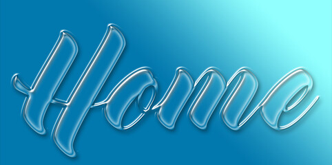 Obraz premium Abstrakt Hintergrund, Wort, Zuhause, Glas, Beschriftung