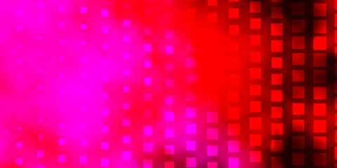 Dark Purple, Pink vector background with rectangles. Abstract gradient illustration with rectangles. Design for your business promotion.