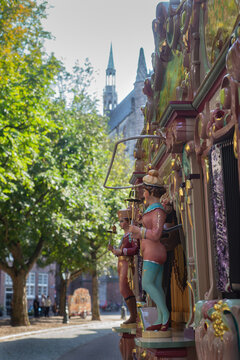 19 September 2020, Leiden, Netherlands, Traditional Dutch Festival “Leidse Draaiorgeldag” Centre Of The City Was Flooded With Music From Barrel Organ