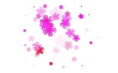 Light Purple, Pink vector elegant pattern with flowers.