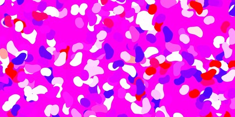 Light blue, red vector pattern with abstract shapes.