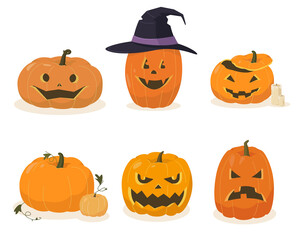 halloween pumpkin set