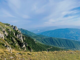 HDR outdoor landscape photography of rocky mountain