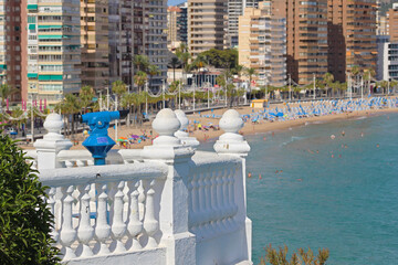 Obraz premium Balcón del Mediterráneo, Benidorm, España