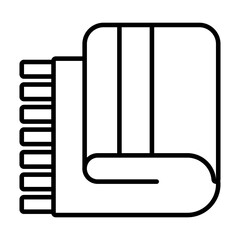 blanket icon image, line style