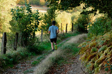 Fototapeta na wymiar jogging nature runing