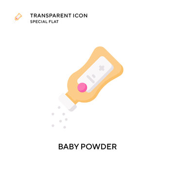 Baby Powder Vector Icon. Flat Style Illustration. EPS 10 Vector.