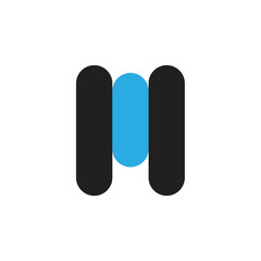 M letter logo design vector