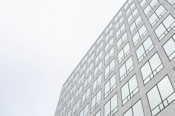 Marble building office in the city, Government building in Washington DC, clean building facade