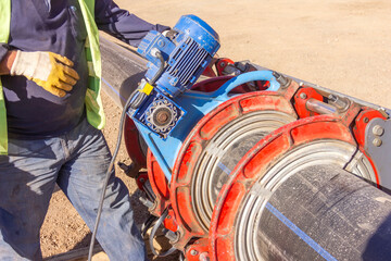 Polyethylene (Pe and Hdpe) and polypropylene welding. Heat fusion (called heat welding, butt...