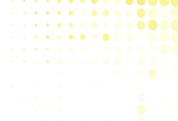 Light Orange vector pattern with spheres.