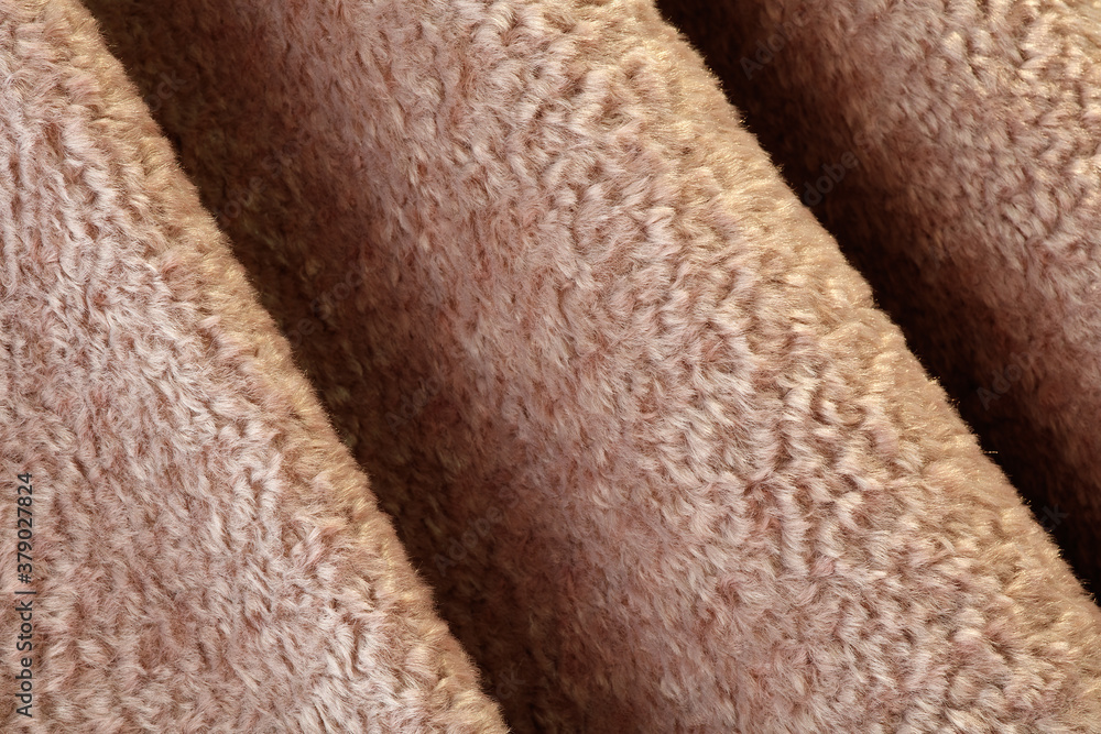 Poster Abstract background of brown. Abstract texture of fabric or textile material of brown color.