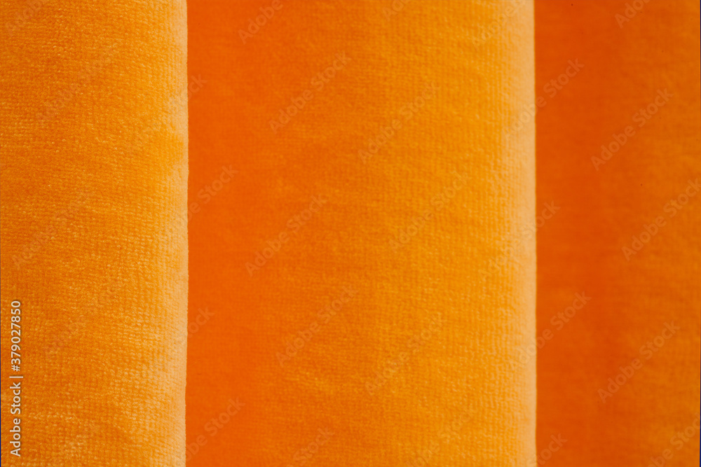 Poster abstract background of orange yellow. abstract texture of fabric or textile material of orange yello