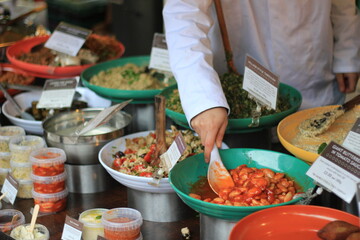 food at the market