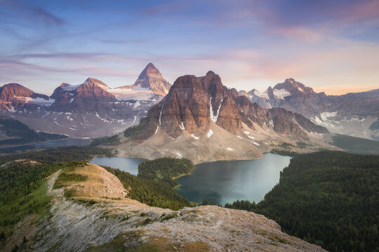 Sunset at Mt Assiniboine