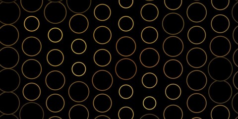 Dark Gray vector backdrop with circles. Illustration with set of shining colorful abstract spheres. Pattern for wallpapers, curtains.